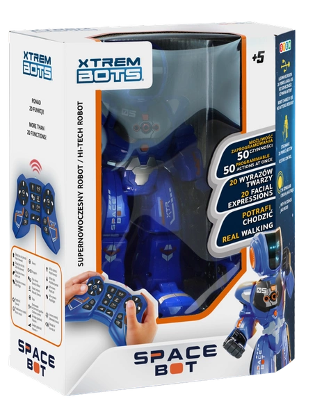 XTREM BOTS Interaktywny Robot Space Bot do nauki
