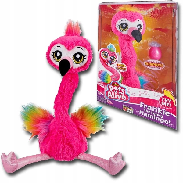 ZURU PETS ALIVE roztańczony różowy flaming pluszak