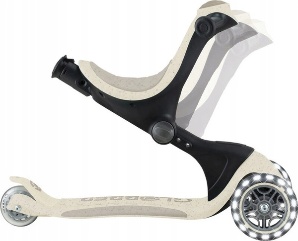 GLOBBER GO UP DELUXE LIGHTS ECOLOGIC hulajnoga z siedziskiem jeździk LED