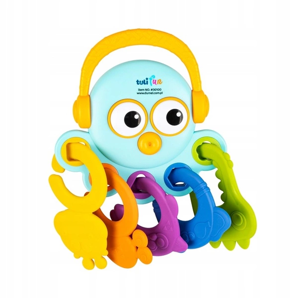 Dumel Gryzak ośmiornica linki na ząbkowanie ortodontyczny sensoryczny wielokolorowy