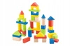 TREFL drewniane klocki 50 elementów w wiaderku + sorter