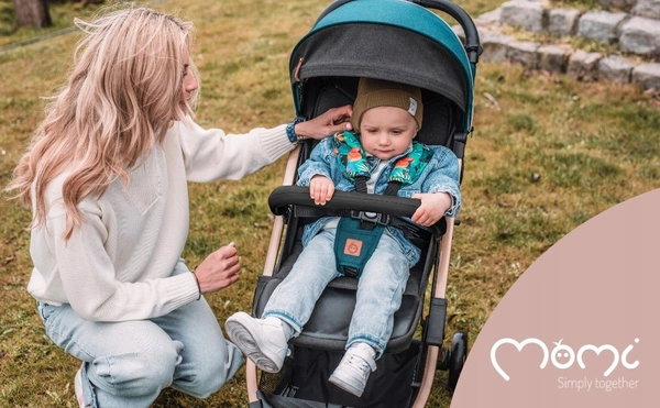 MoMi ESTELLE wózek spacerowy spacerówka lekki mały walizka