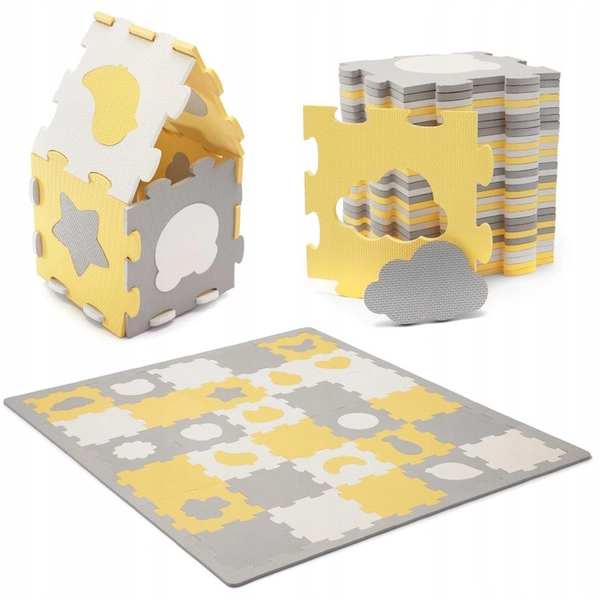 Kinderkraft LUNO Shapes Duża Mata Piankowa puzzle 165 x 185 cm