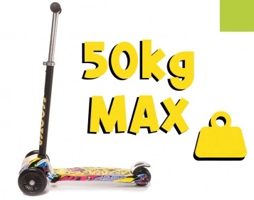 4BABY MINI SCOOTER hulajnoga trójkołowa balansowa LED 50kg