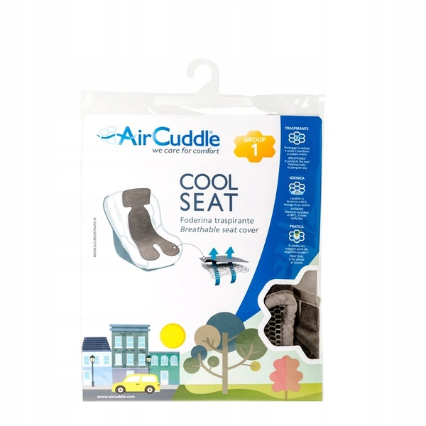 AirCuddle Cool Seat uniwersalna oddychająca mata wkładka antypotowa do fotelików 9-18 kg
