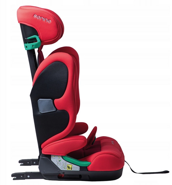 Fotelik samochodowy SORINO CERES Isofix I-SIZE 15-36kg 100-150 cm czerwony