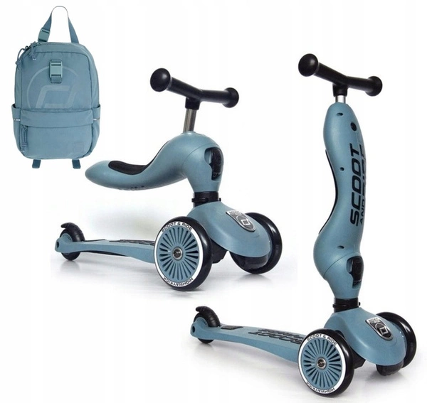 SCOOT AND RIDE HIGHWAYKICK 1 jeździk 2W1 hulajnoga + plecak
