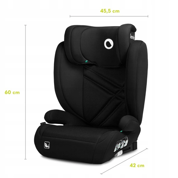 LIONELO HUGO Fotelik Samochodowy I-SIZE 100-150 cm ISOFIX