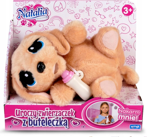 Natalia Uroczy interaktywny piesek pies +butelka