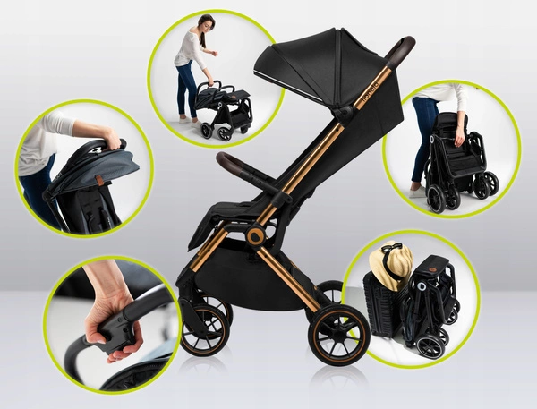 Lionelo Cloe Wózek spacerowy + AKCESORIA do 22kg