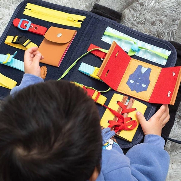 TABLICA MANIPULACYJNA EDUKACYJNA SENSORYCZNA MONTESSORI