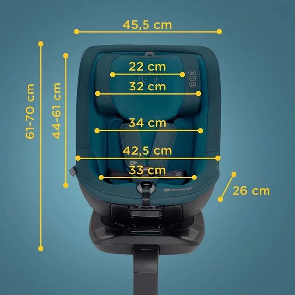 KINDERKRAFT I-Guard Fotelik samochodowy obrotowy