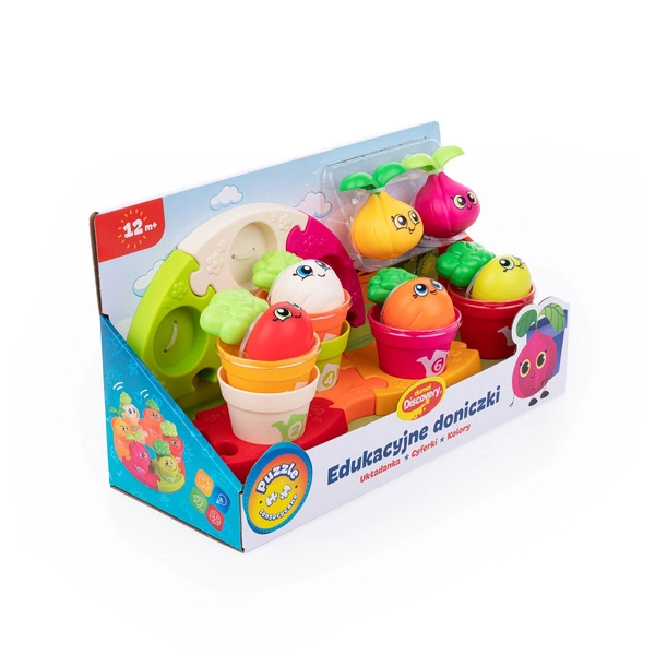 Edukacyjne Doniczki Sensoryczne Puzzle Układanka