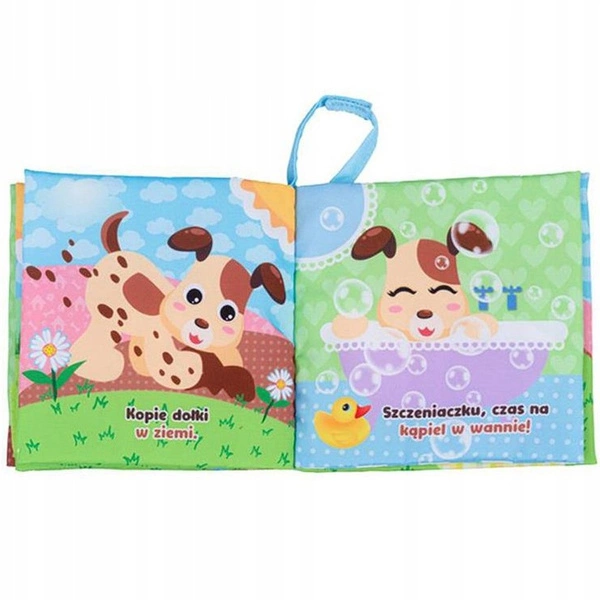 BALIBAZOO JOLLY BABY DZIEŃ SZCZENIAKA książeczka sensoryczna dla niemowląt