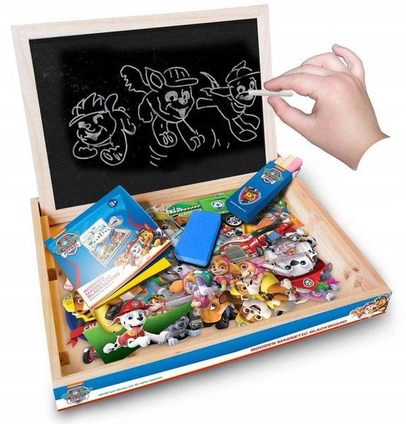 Tablica magnetyczna PSI PATROL kredowa drewniana