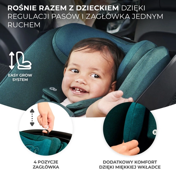 Kinderkraft I-CARE Fotelik samochodowy 40-87 i-Size 0-13 kg ISOFIX