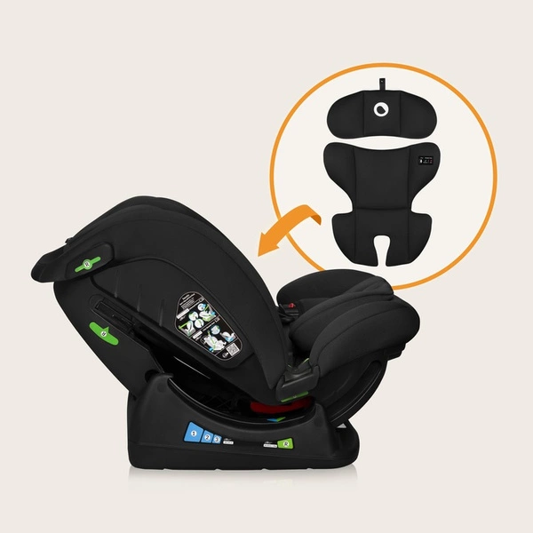 LIONELO IZZY fotelik samochodowy 40-150 cm PRZÓD TYŁ I-Size