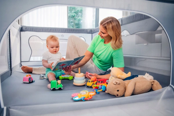 Lionelo Willow Kojec dla dziecka Plac Zabaw 187x127 cm składany + torba