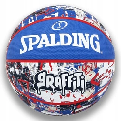 SPALDING Graffiti Outdoor niebiesko-czerwony Piłka do koszykówki 7