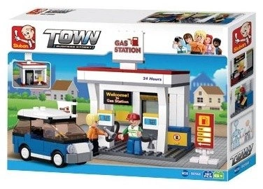 SLUBAN KLOCKI CITY STACJA PALIW BENZYNOWA SAMOCHÓD