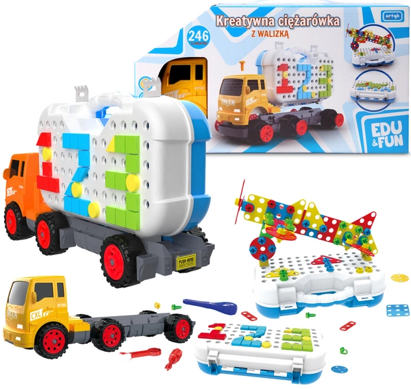 ARTYK AUTO kreatywna ciężarówka do wkręcania 2W1