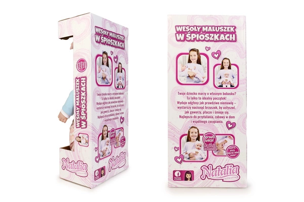 Lalka NATALIA Niemowlak Bobas bobasek 43CM ubranko