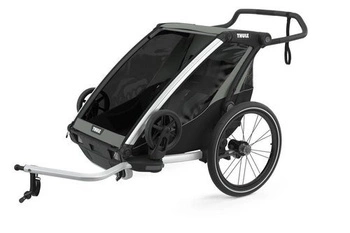 Przyczepka rowerowa dla dziecka - THULE Chariot Lite 2 - Agave-Black