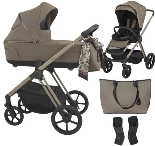 ESPIRO MILOO Wózek spacerowy spacerówka gondola 2w1 + adaptery do fotelika