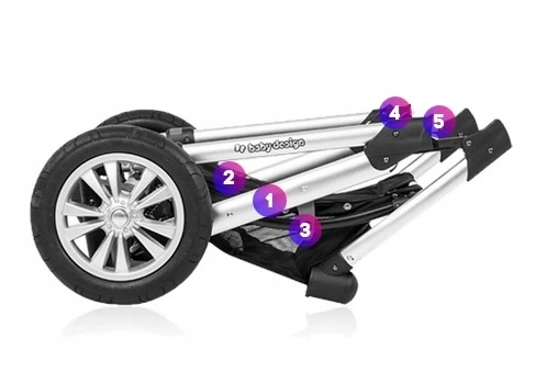 BABY DESIGN Dotty Wózek gondola spacerówka lekki