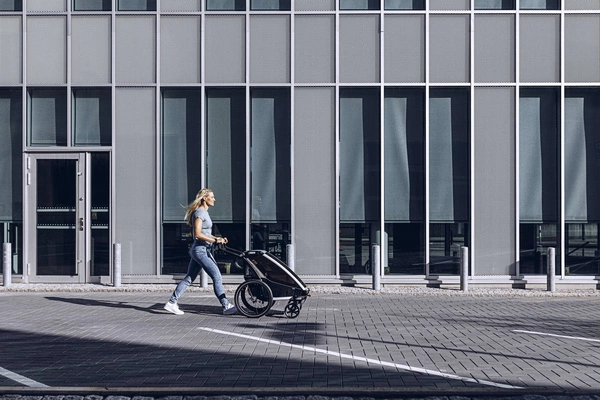 Przyczepka rowerowa dla dziecka - THULE Chariot Lite 2 - Agave-Black