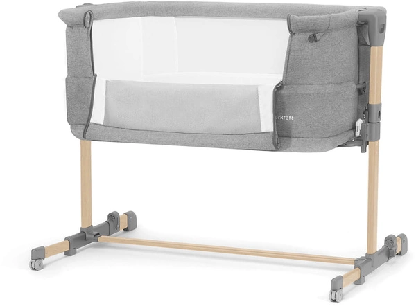 KINDERKRAFT NESTE GROW L dostawka Łóżeczko turystyczne dostawne składane 3w1