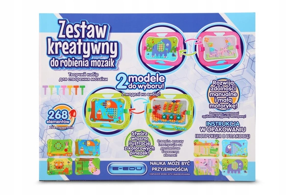 E-EDU Mozaika Pomysłowe Guziczki trening rączki układanka