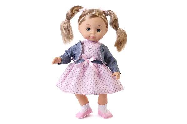 LALKA NATALIA długie włosy interaktywna mówi po polsku 39 cm granatowa