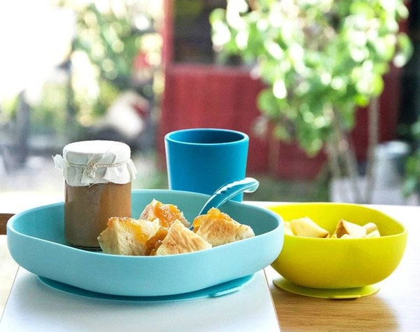 Beaba - silikonowa miseczka z przyssawką yellow