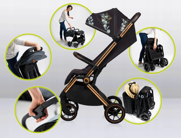 Lionelo Cloe Wózek spacerowy + AKCESORIA do 22kg