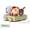 LILLIPUTIENS Drewniany wózek z sorterem do ciągnięcia Wilk Louis 12 m+