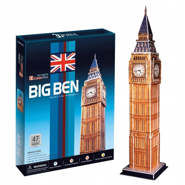 CUBIC FUN PUZZLE 3D ZEGAR BIG BEN LONDYN 20094 47e