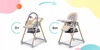 Kinderkraft Lastree 2w1 krzesełko do karmienia leżaczek