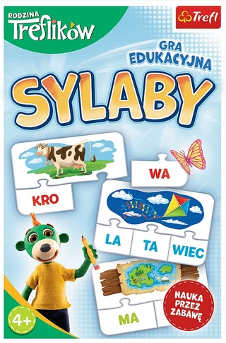 TREFL Sylaby gra edukacyjna Rodzina Treflików