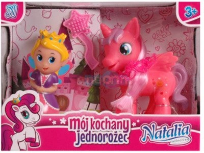 NATALIA Kochany Jednorożec + lalka KN0014