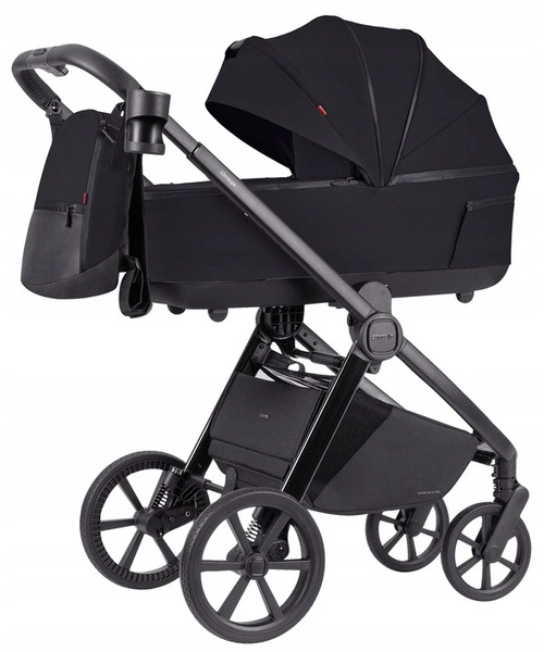 Carrello Omega Plus gondola spacerówka wózek zestaw 2w1 Cosmo Black