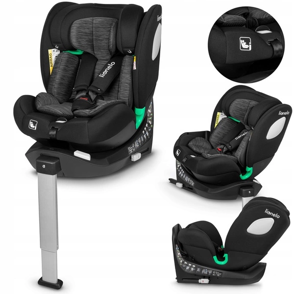 LIONELO BRAAM fotelik samochodowy obrotowy 360 przód tył 40-150 cm I-SIZE