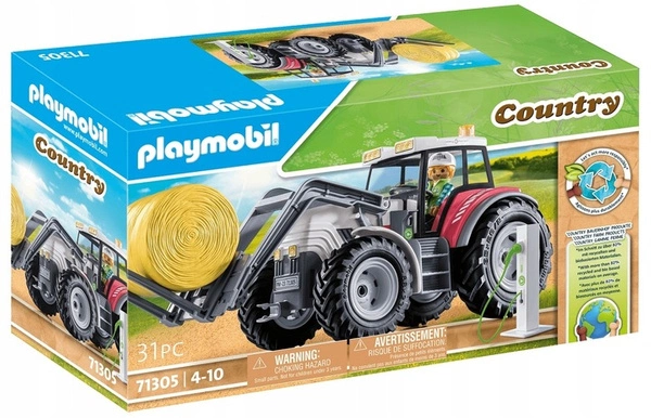 PLAYMOBIL country duży traktor z rolnikiem 71305