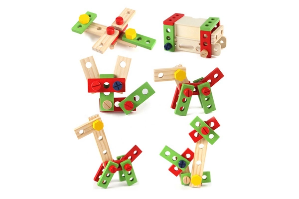 Drewniana SKRZYNKA Z NARZĘDZIAMI Zestaw dla dzieci