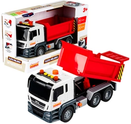DUMEL FLOTA MIEJSKA wywrotka ciężarówka wóz budowlany dźwięki światełka 3+
