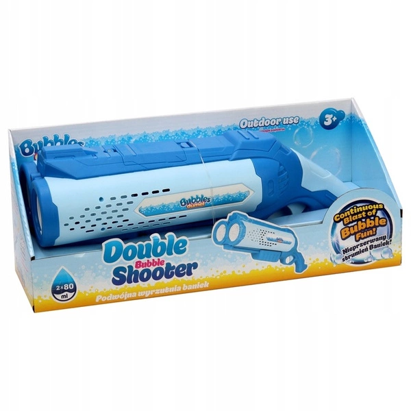 DUMEL PODWÓJNA wyrzutnia baniek płyn pistolet