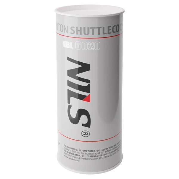 NILS Lotki do badmintona białe NBL6020 3 sztuki