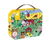 Janod - Puzzle obserwacyjne w walizce Farma 24 elementy 3+