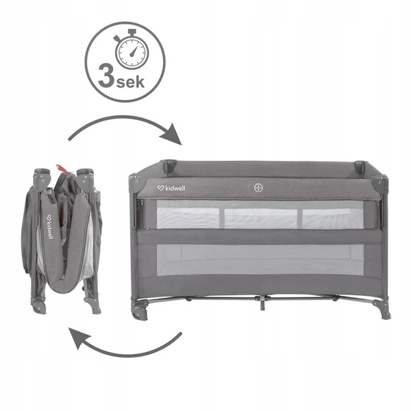 KIDWELL BLISSY LIFT łóżeczko turystyczne składane kojec materacyk