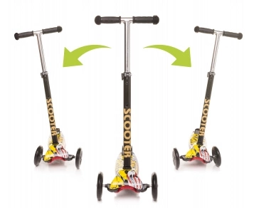 4BABY MINI SCOOTER hulajnoga trójkołowa balansowa LED 50kg